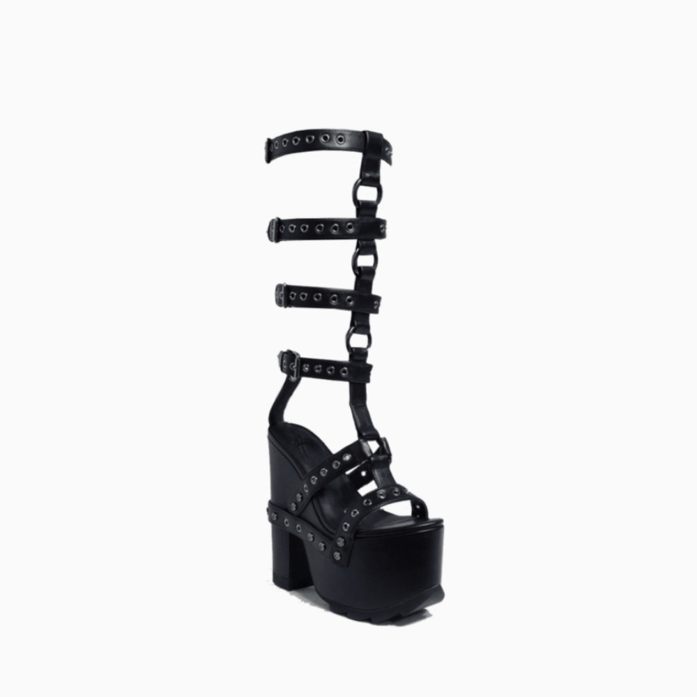 YRU cage you platform sandals